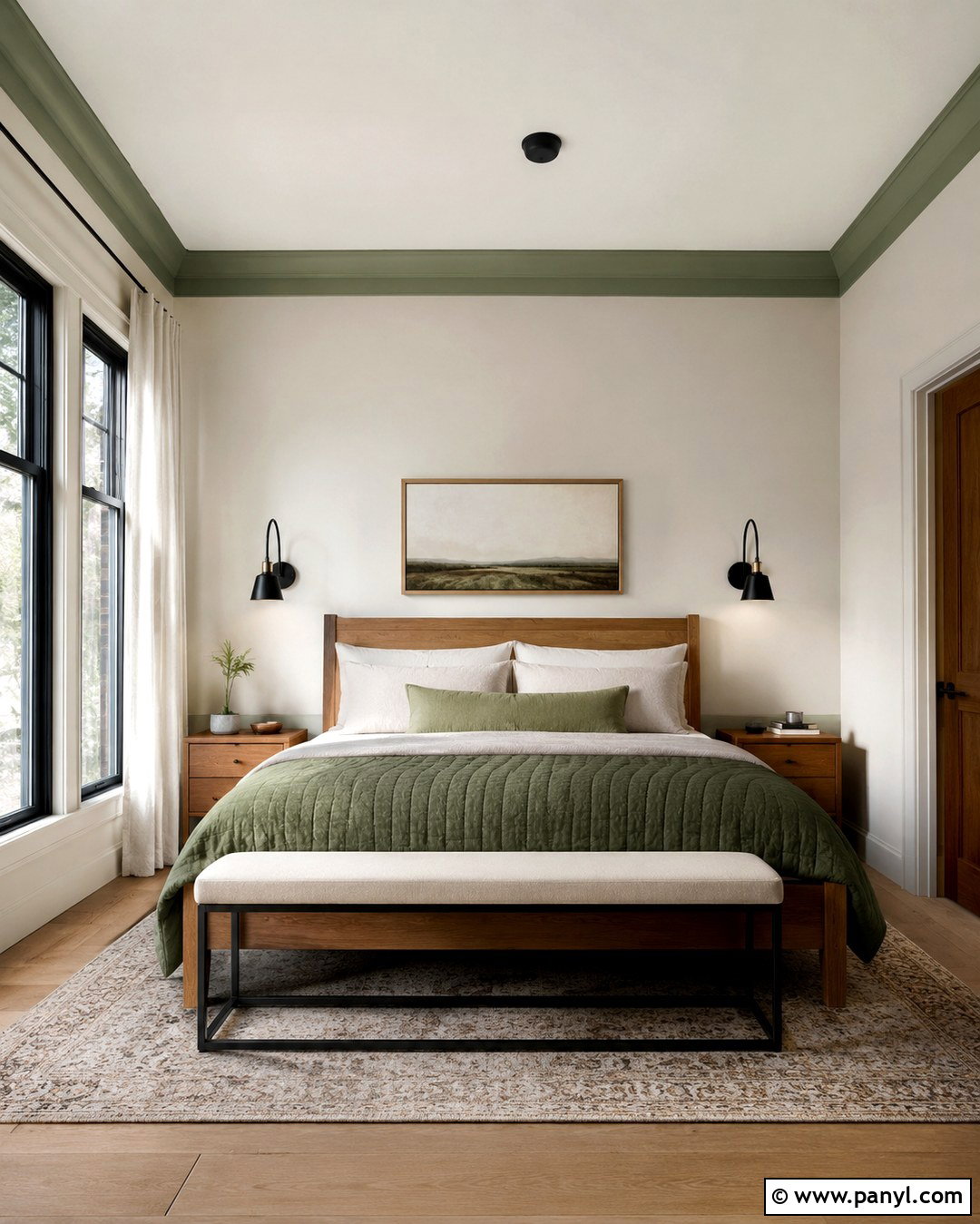 Painted Wall Border Bedroom - 20 Simple Paint Designs On Wall Bedroom Ideas