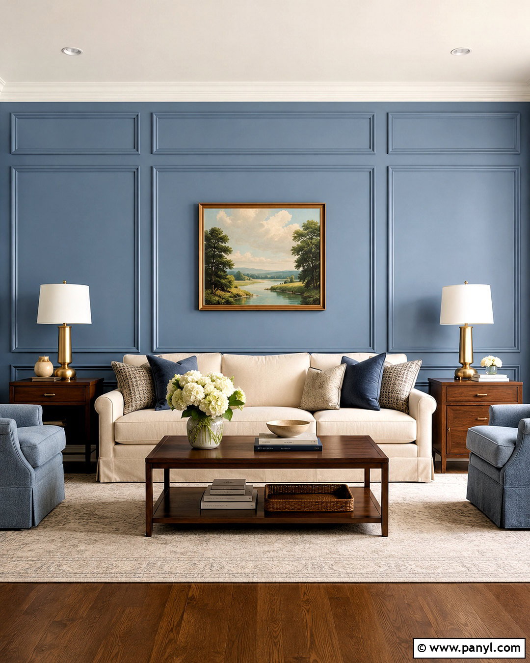 Painted Wall Molding - 20 painting ideas for home walls