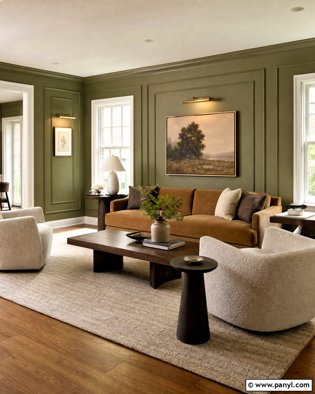 Painted Wall Molding - 20 home wall painting ideas