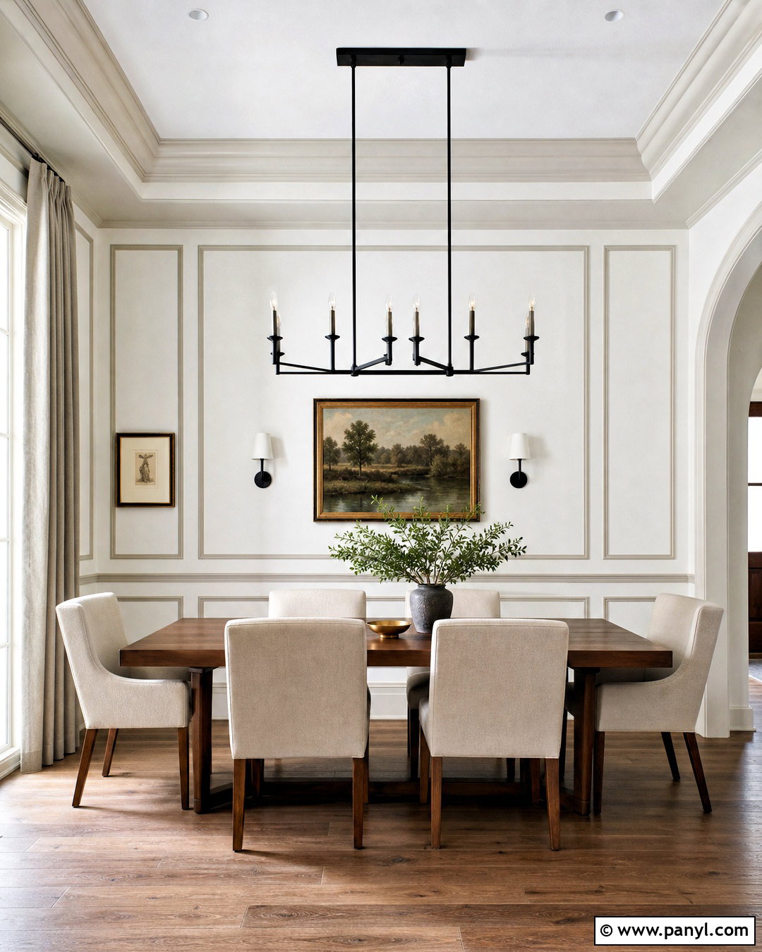 Painted Wall Panel Effect - 20 how to paint a wall ideas