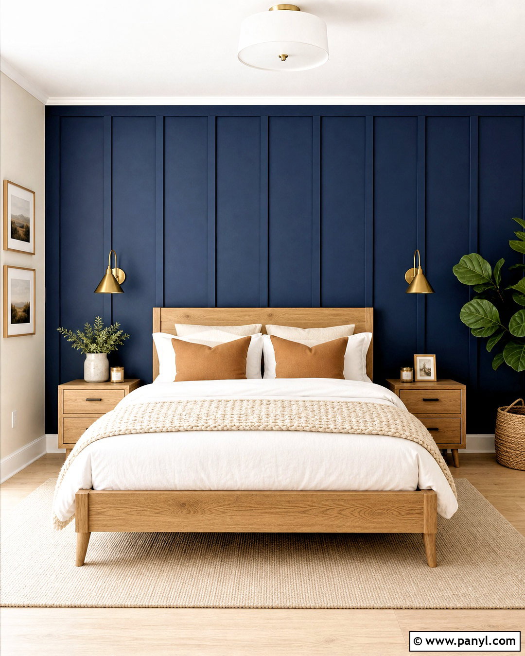 Painted Wood Accent Wall - 20 modern wood accent wall ideas