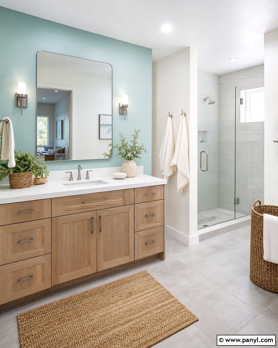 Pale Aqua Accent Wall - 30 accent wall paint colors
