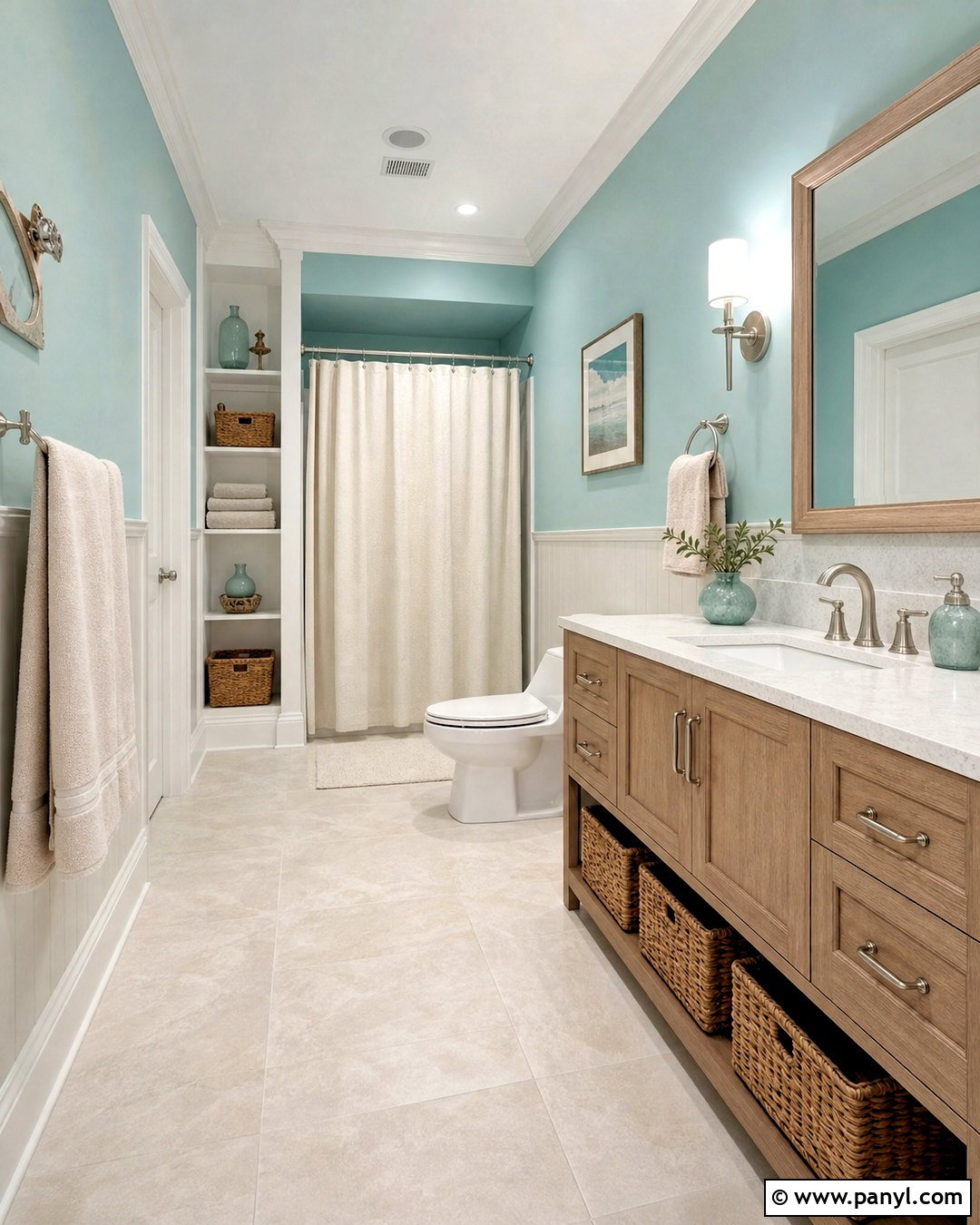 Pale Aqua And Linen Wall Color Palette - 20 wall color palette ideas