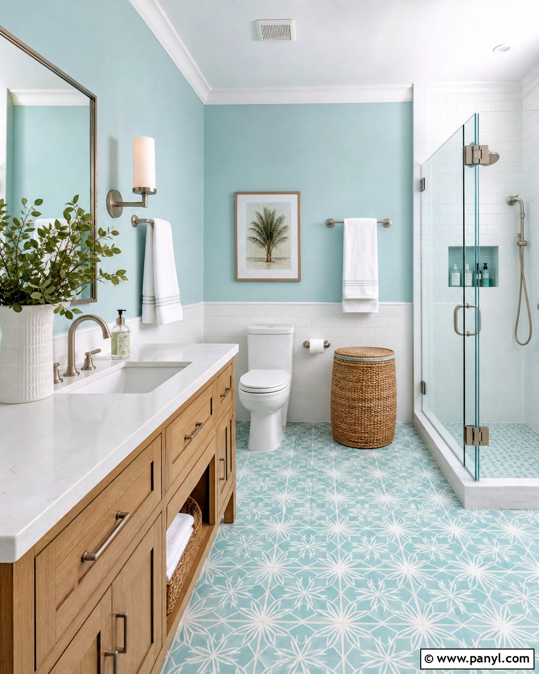 Pale Aqua Bathroom Paint Color - 20 room paint colour ideas