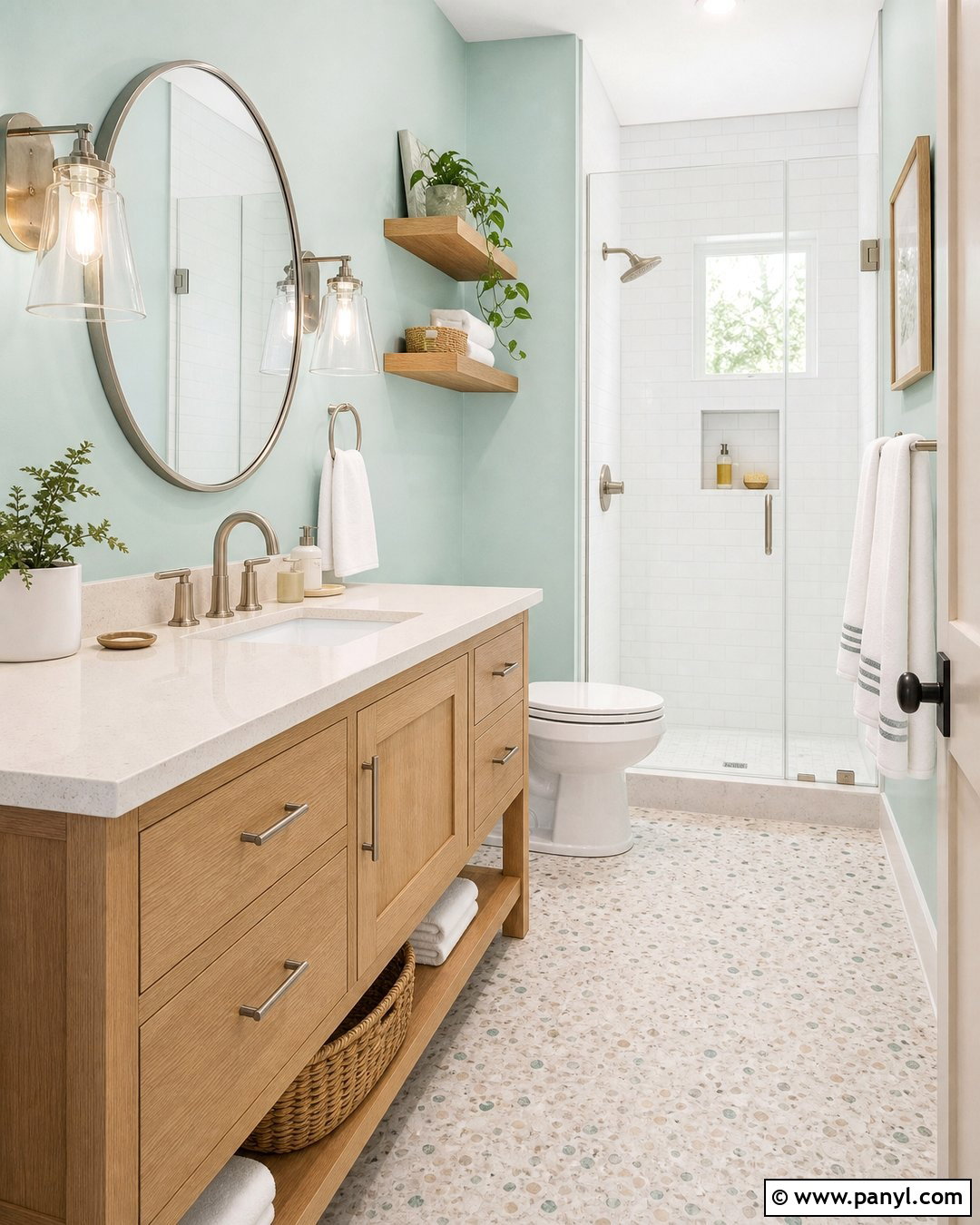 Pale Aqua Bathroom Walls - 20 Light Colors For Bathroom Walls
