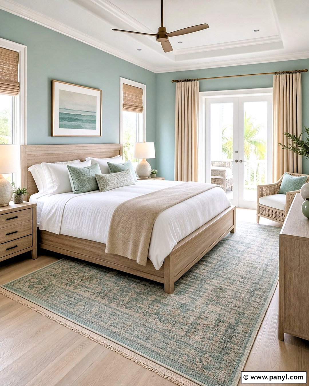 Pale Aqua Bedroom - 20 light bedroom colors