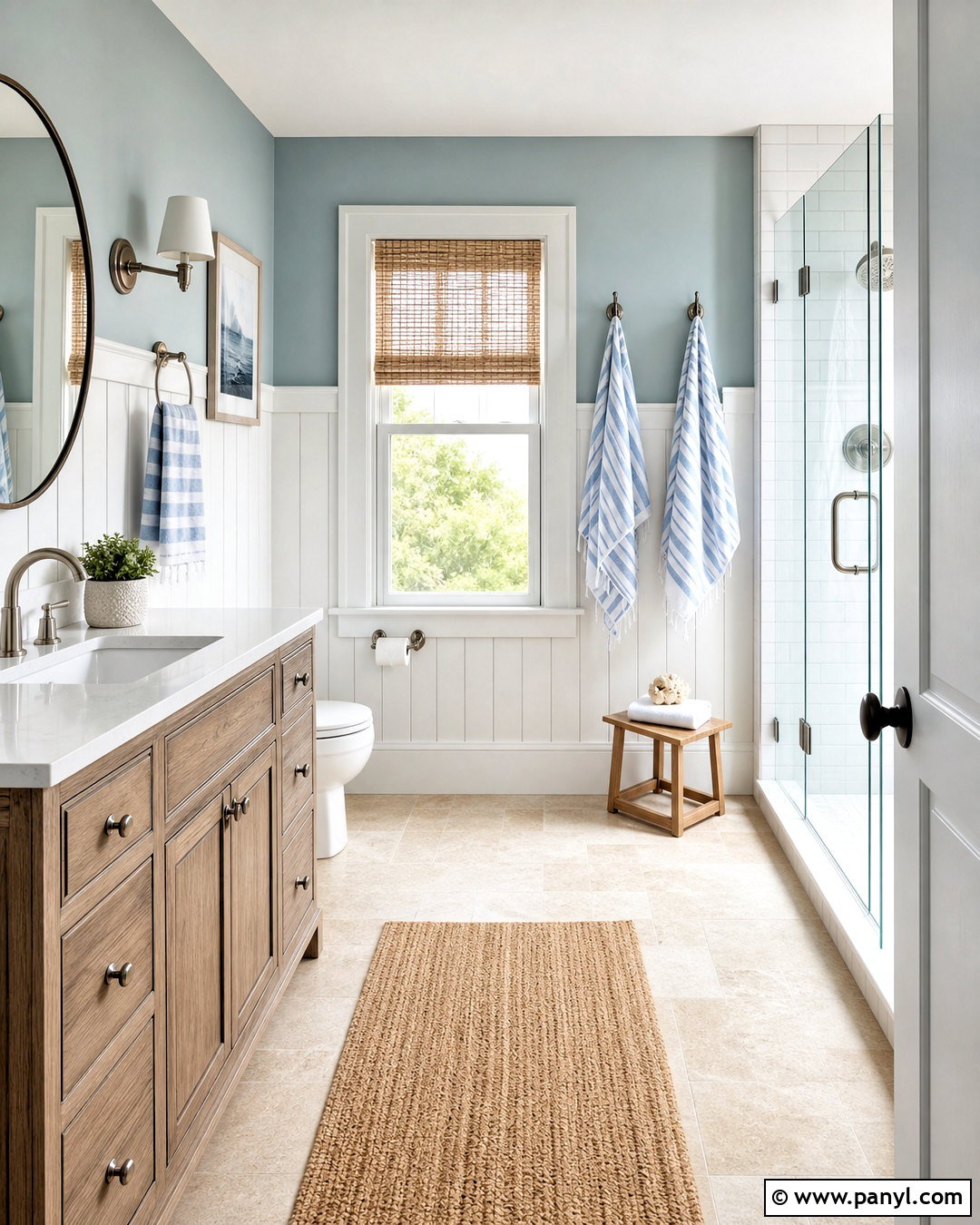 Pale Aqua Farmhouse Bathroom - 20 farmhouse bathroom paint colors