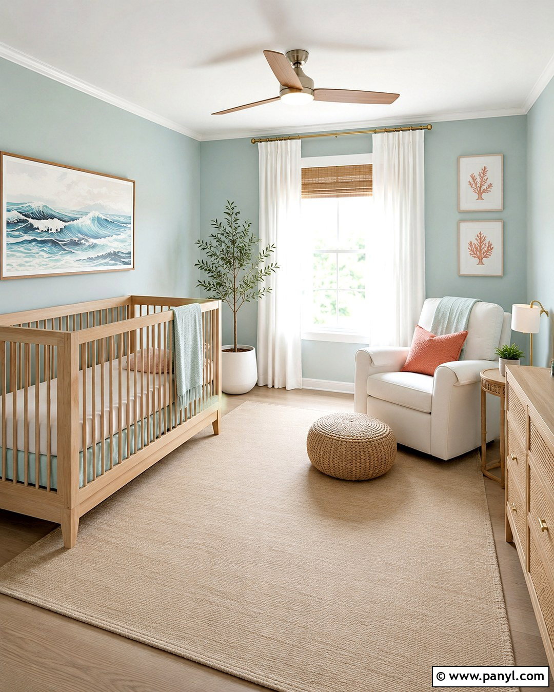 Pale Aqua Nursery Walls - 20 Baby Nursery Wall Colors