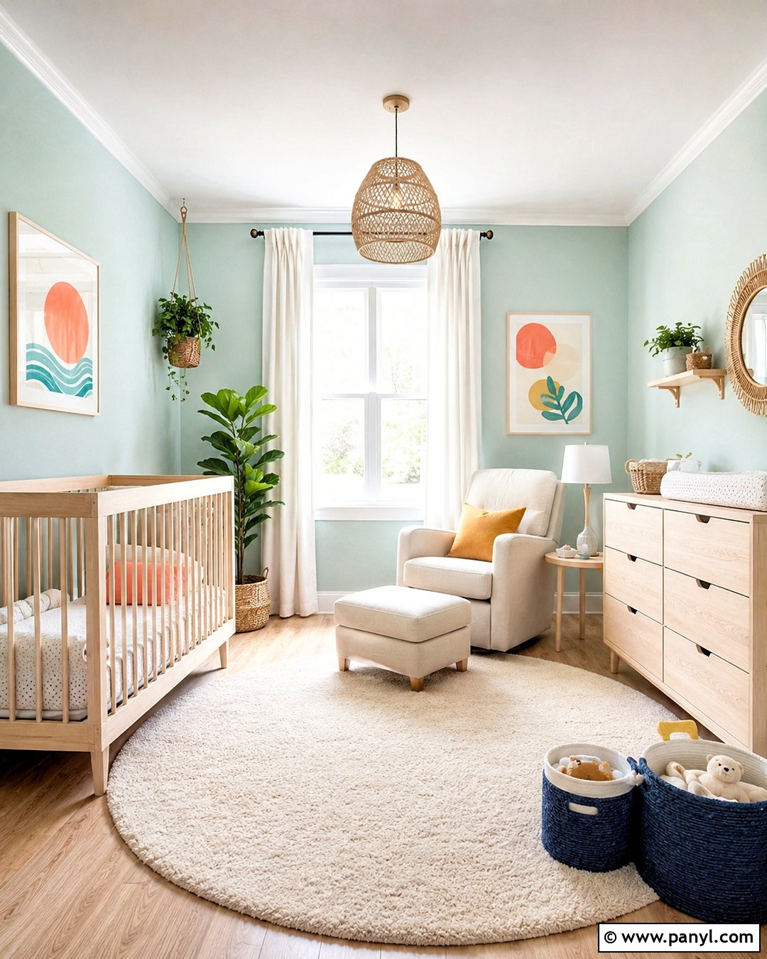 Pale Aqua Nursery - 20 nursery room colors
