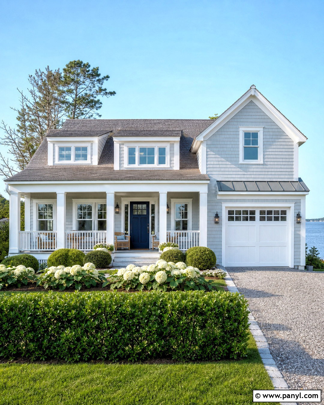 Pale Blue And Bright White Exterior Wall Color Combination - 20 exterior wall colour combinations