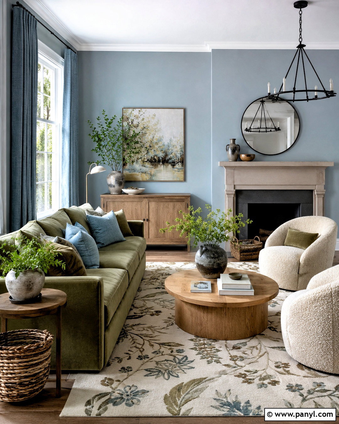 Pale Blue And Sage Green Living Room - 20 pale blue living room ideas
