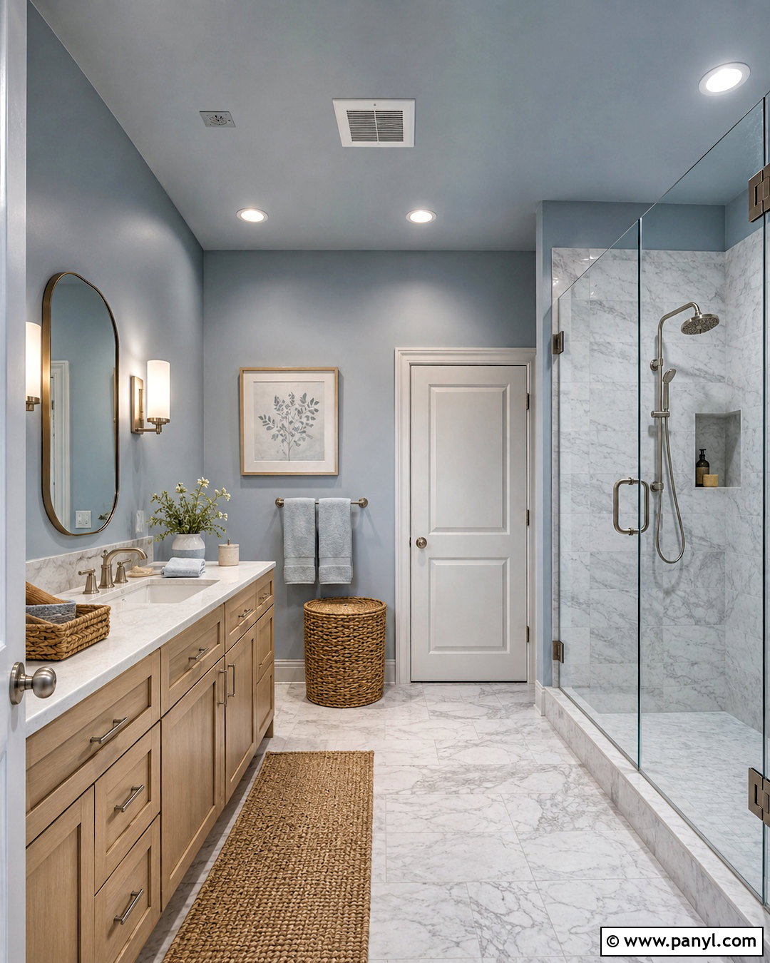 Pale Blue Bathroom Ceiling And Walls - 20 ceiling painted same color as walls