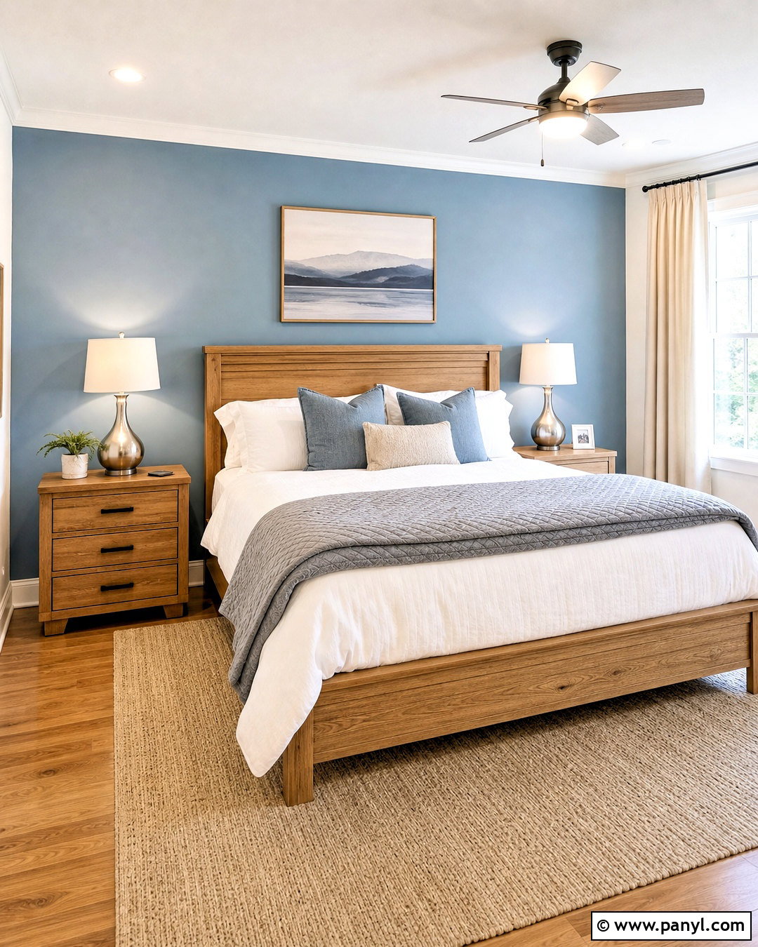 Pale Blue Bedroom Accent Wall - 20 accent wall light color ideas