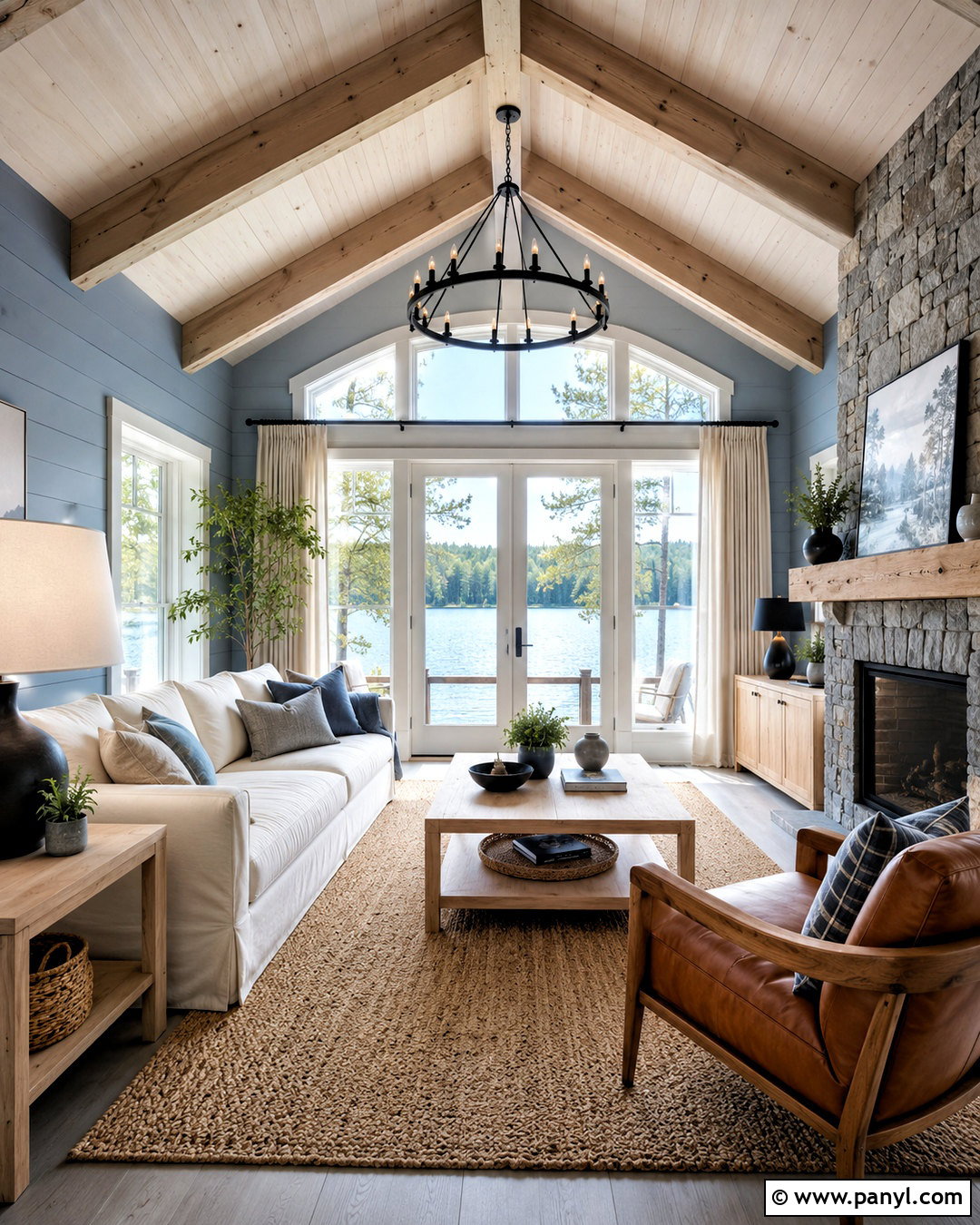 Pale Blue Cabin Color Scheme - 20 cabin color schemes