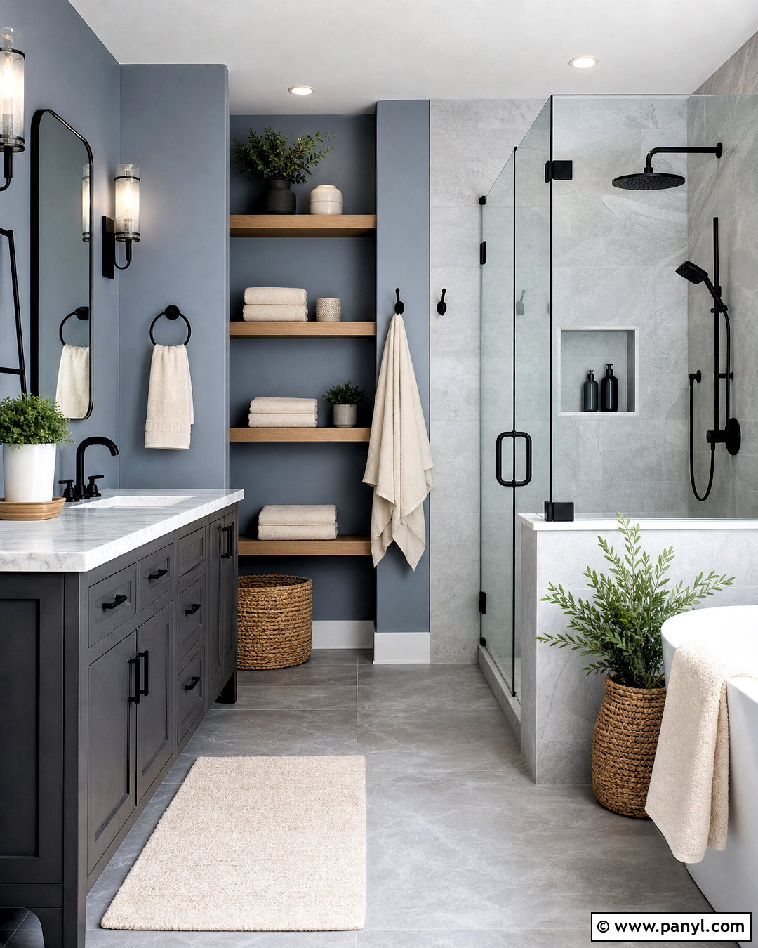 Pale Blue Gray Bathroom Paint - 20 blue paint colors for bathroom ideas