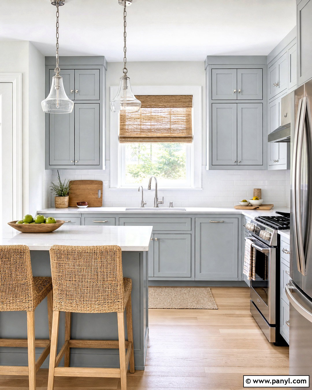 Pale Blue Gray Small Kitchen - 20 small kitchen paint colors