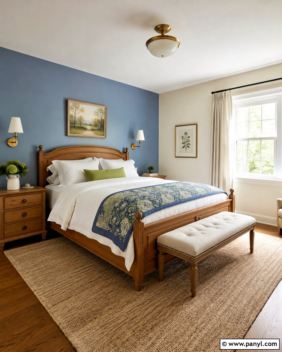 Pale Blue Guest Bedroom Accent Wall - 20 White Walls With Blue Accent Wall Ideas
