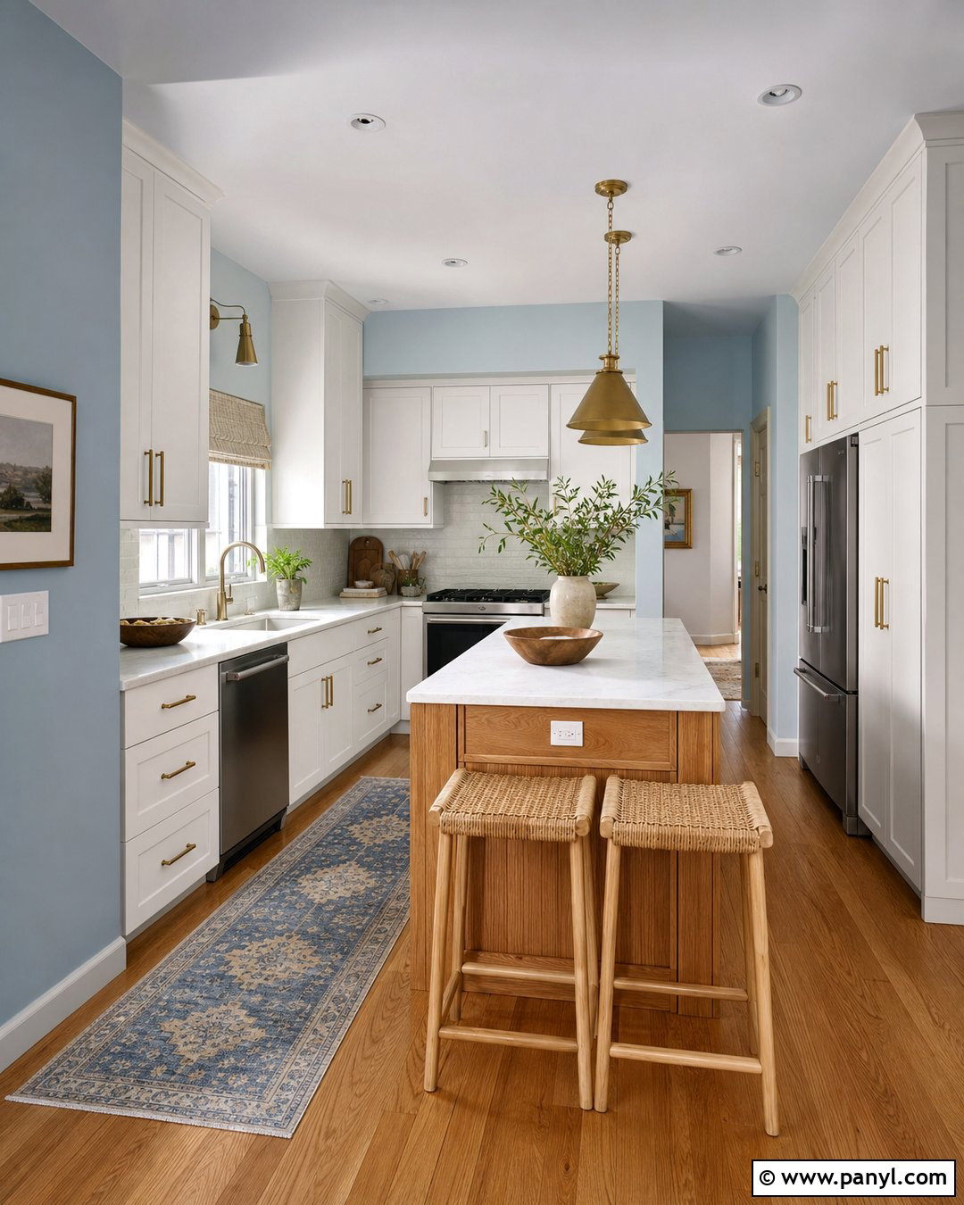 Pale Blue Kitchen Walls - 35 Kitchen Color Ideas For Walls