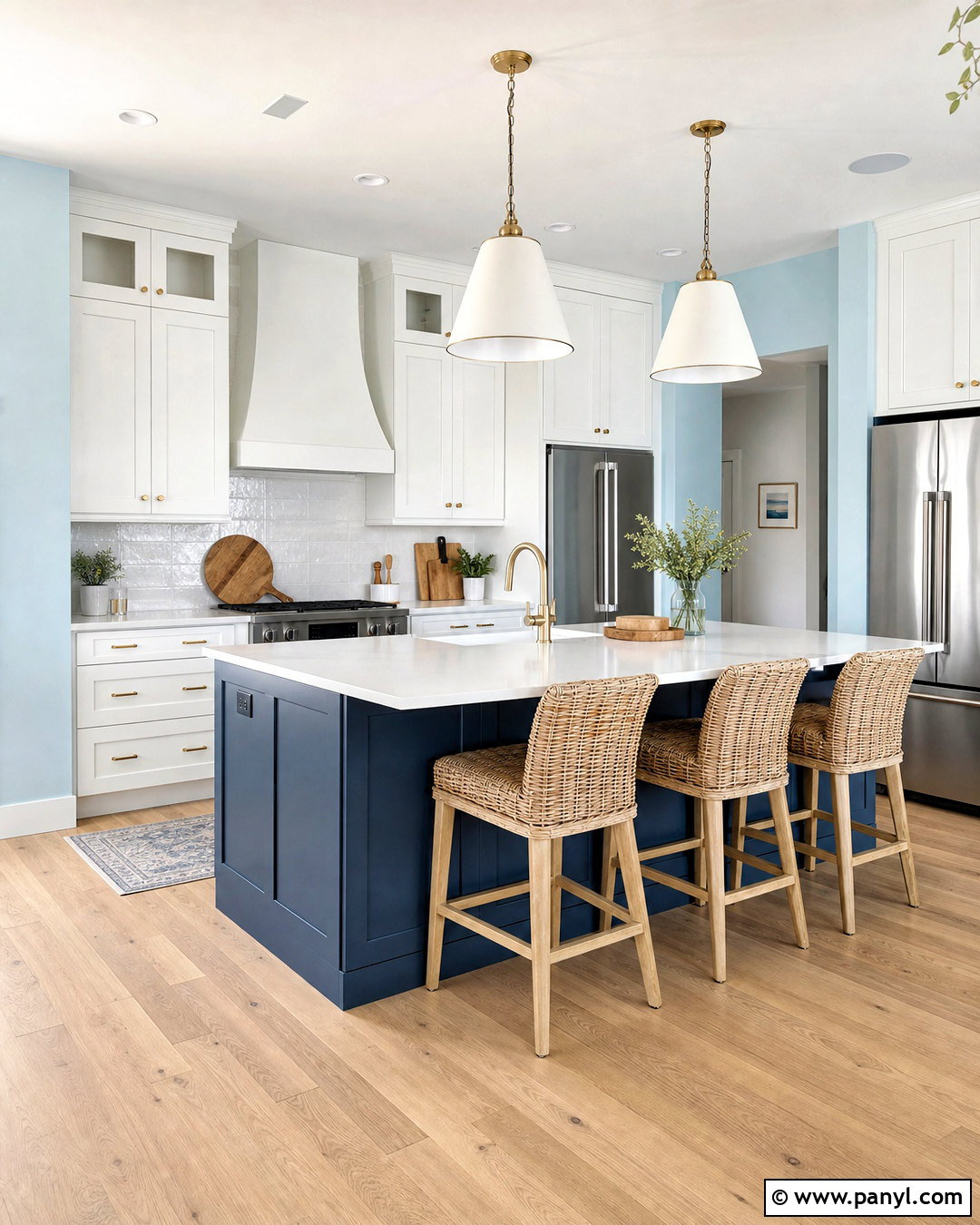 Pale Blue Kitchen Walls - 20 kitchen wall paint colors