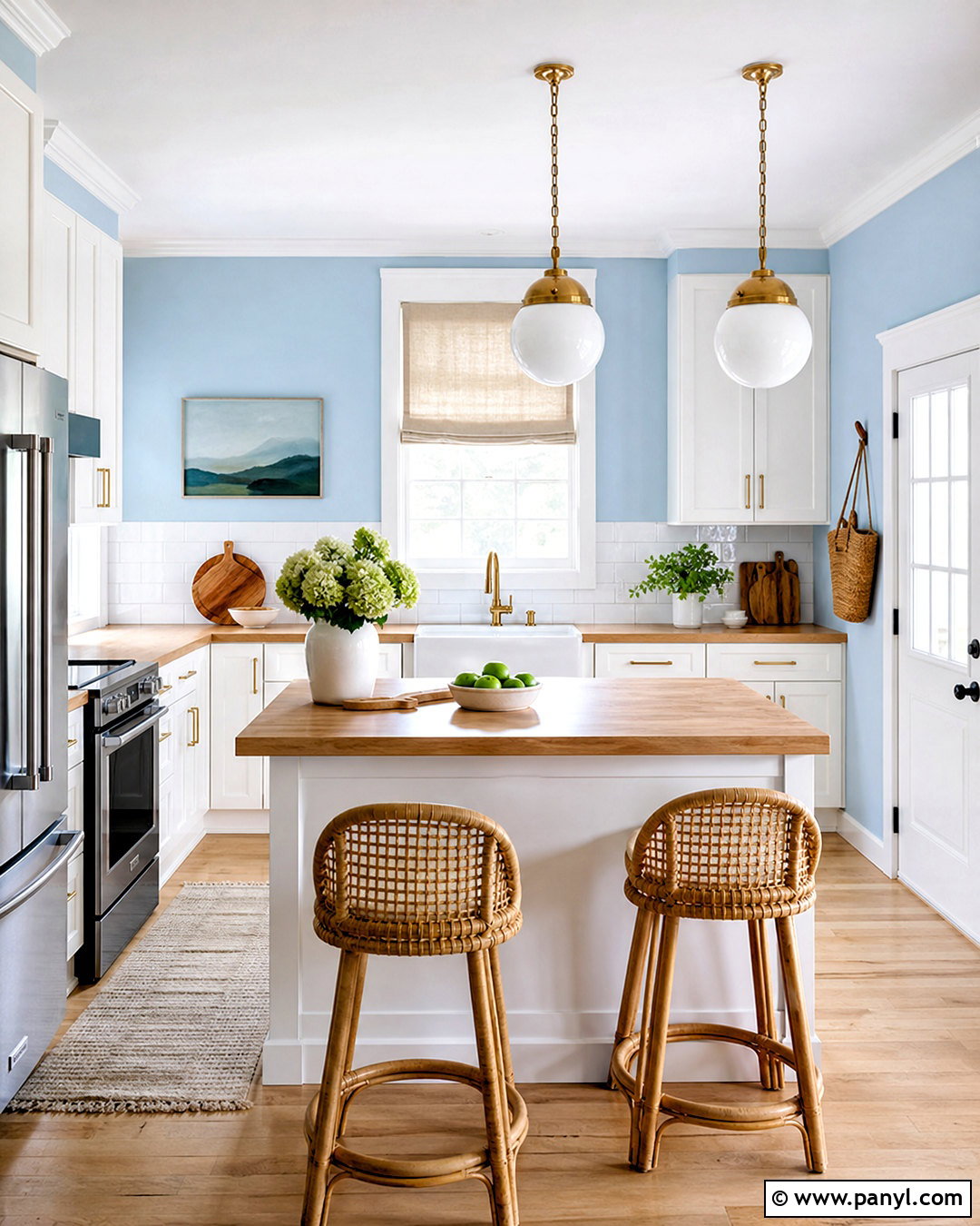 Pale Blue Kitchen Walls - 20 paint ideas for kitchen walls