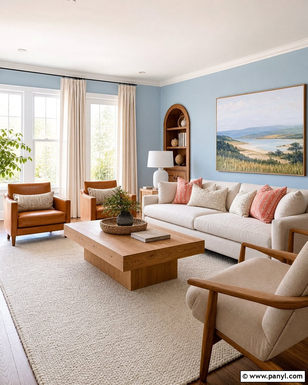 Pale Blue Living Room Walls - 35 Best Wall Colors For Living Room Ideas