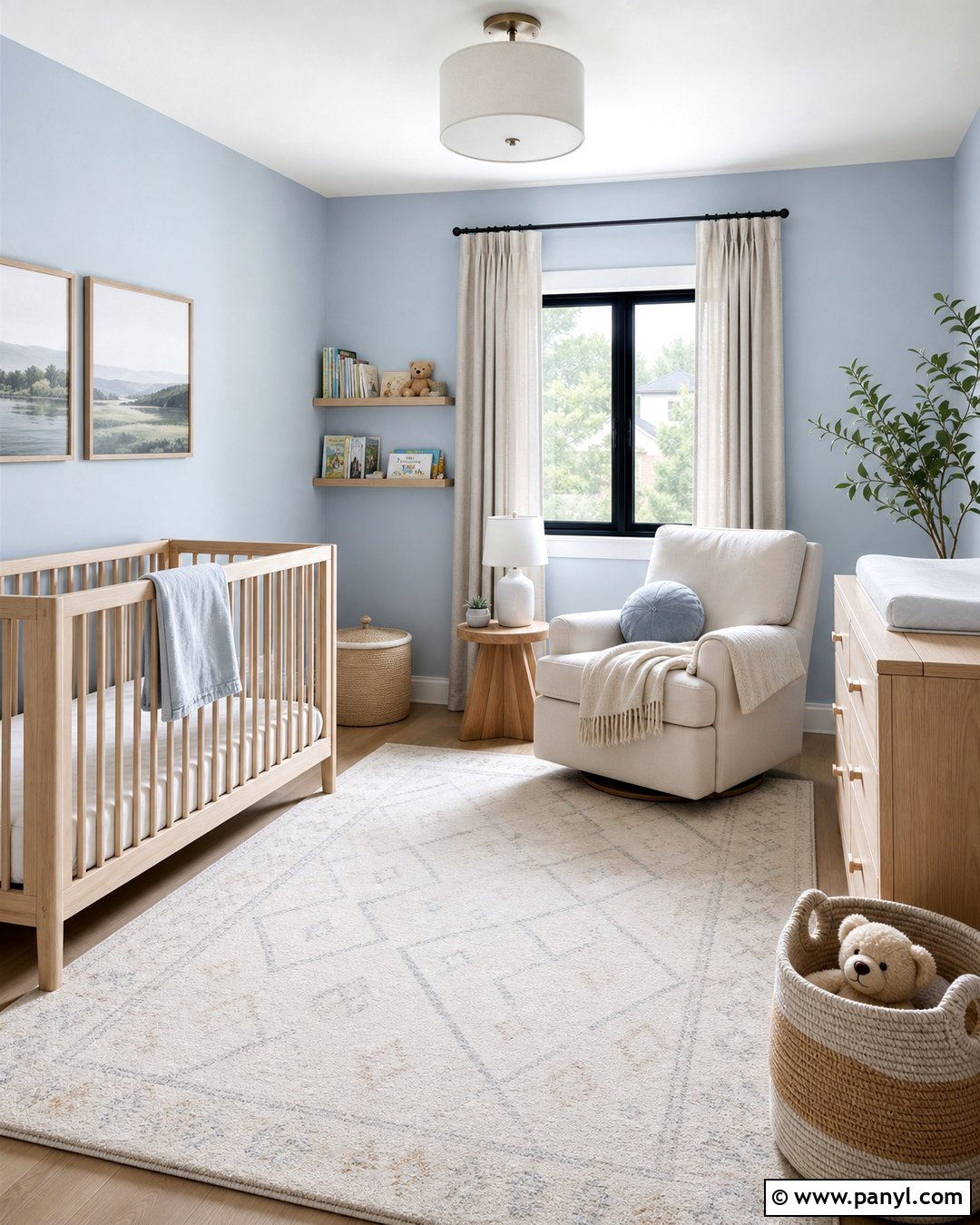 Pale Blue Nursery - 30 blue walls room ideas