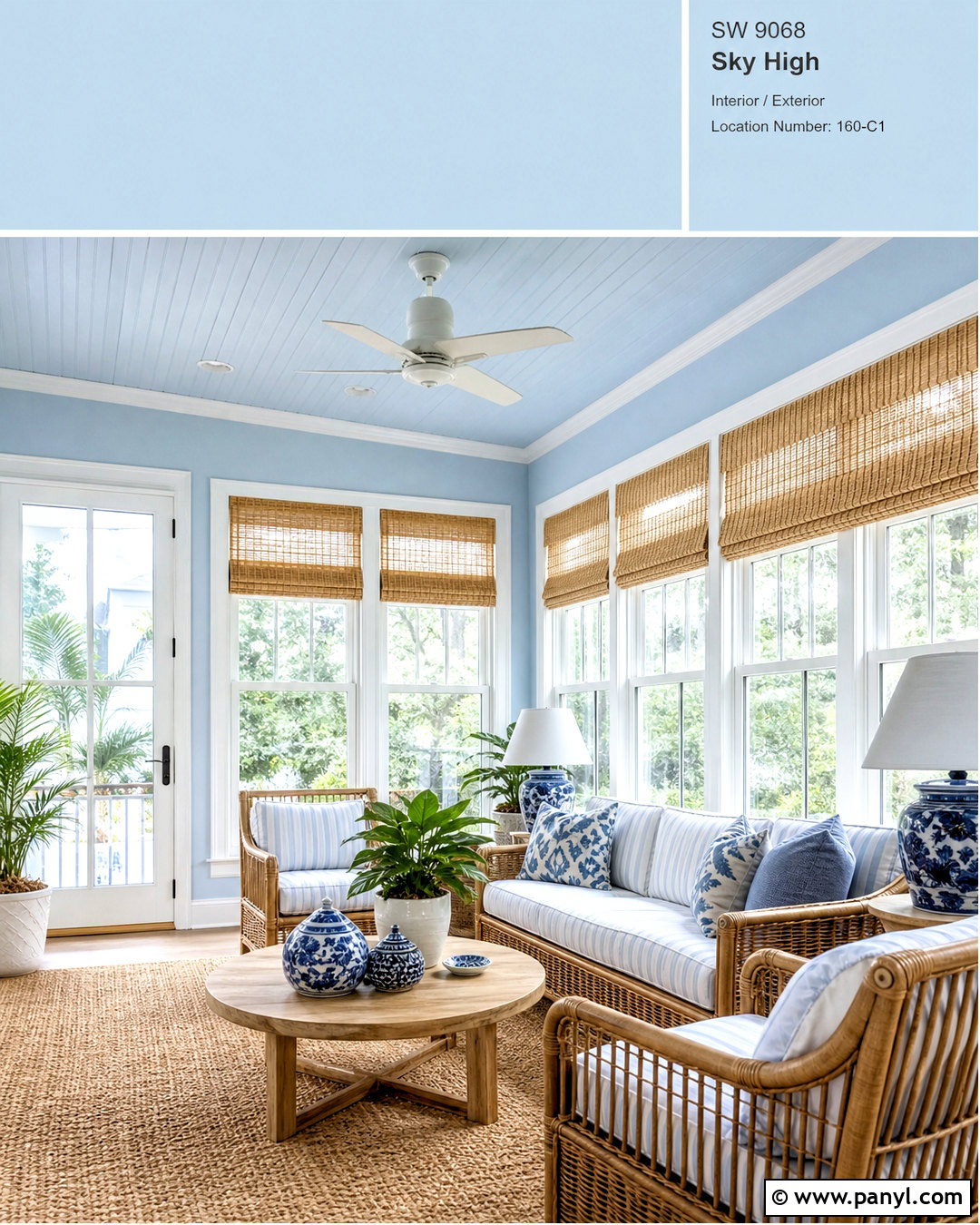 Pale Blue Sunroom Paint Color - 20 room paint colour ideas