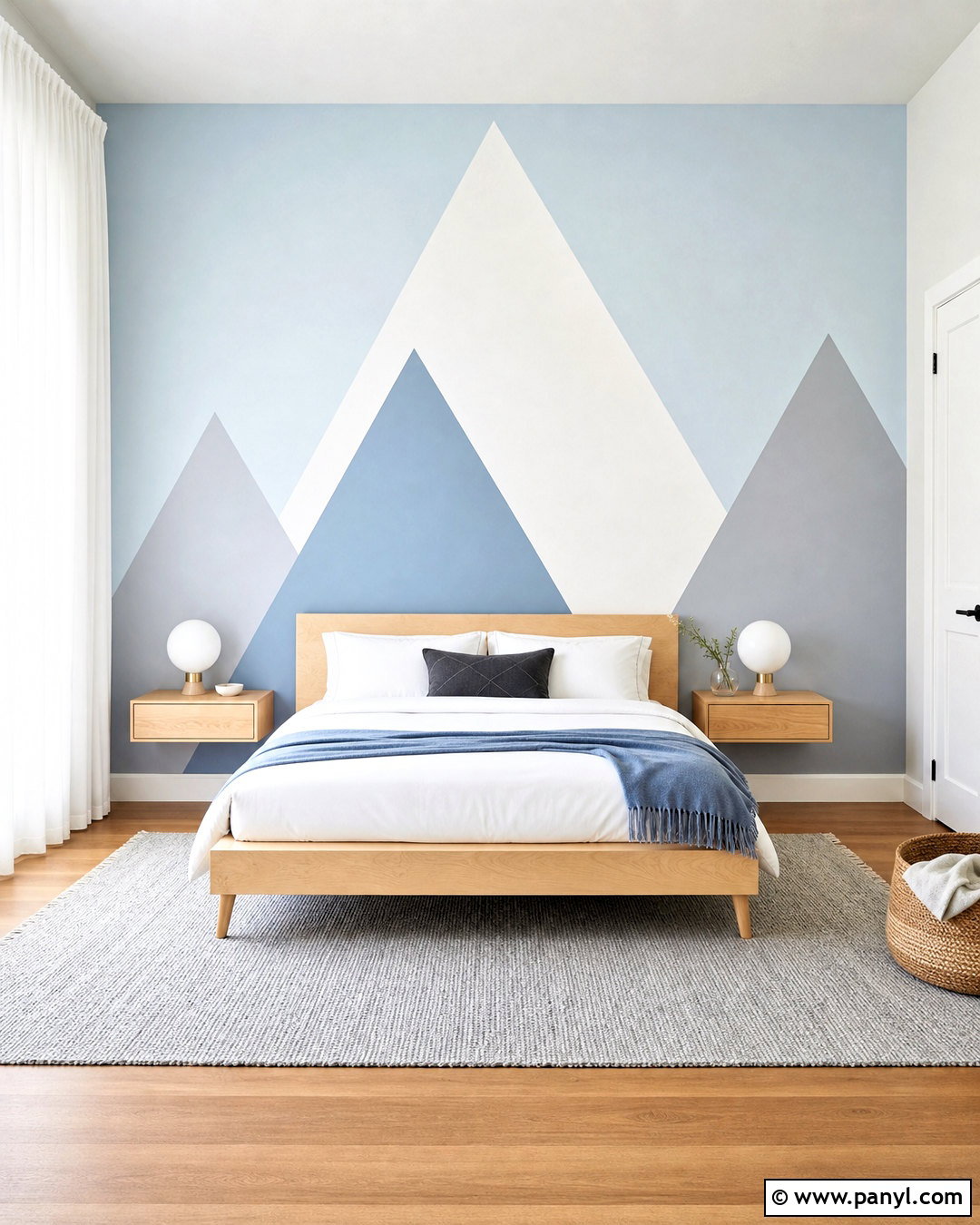 20 Triangle Painted Wall Ideas for a Bold, Modern Feature