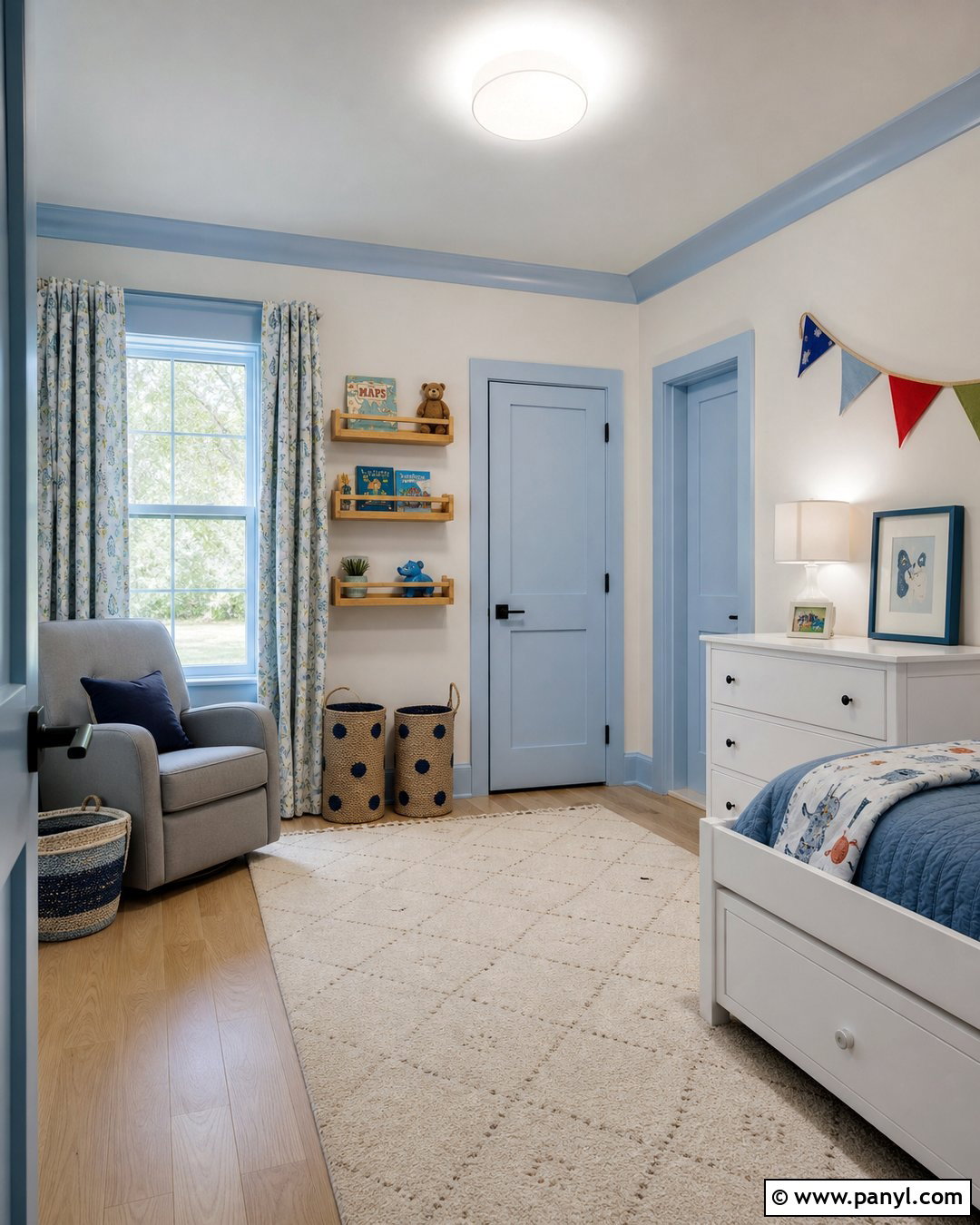 Pale Blue Trim - 25 Trim Color For White Walls