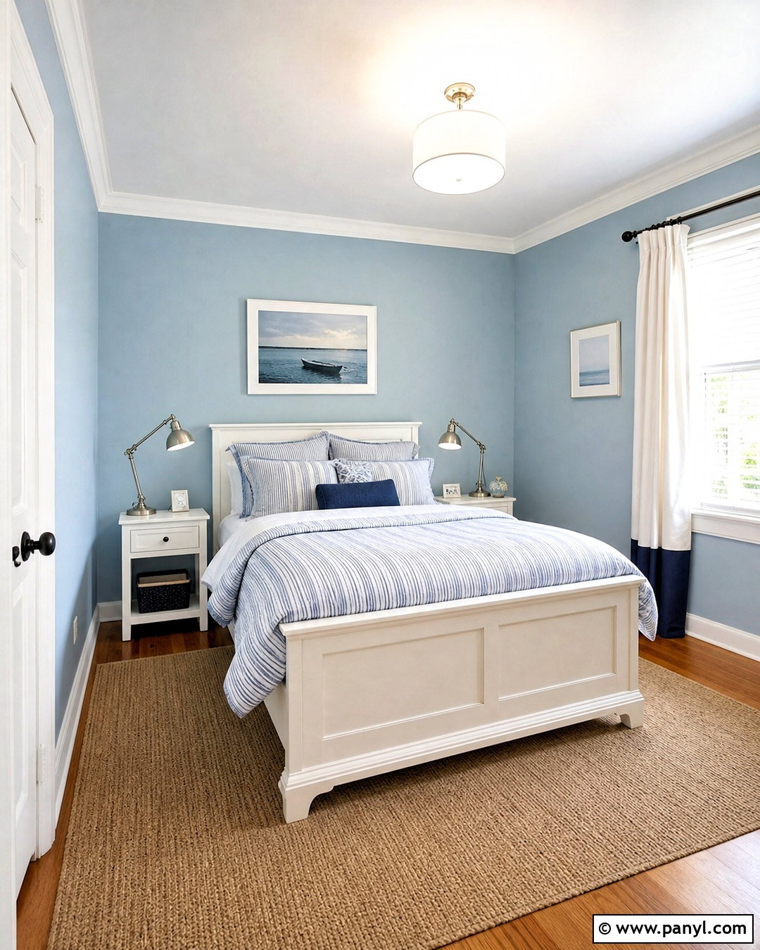 Pale Blue Walls With Cloud White Ceiling - 20 wall and ceiling color combinations