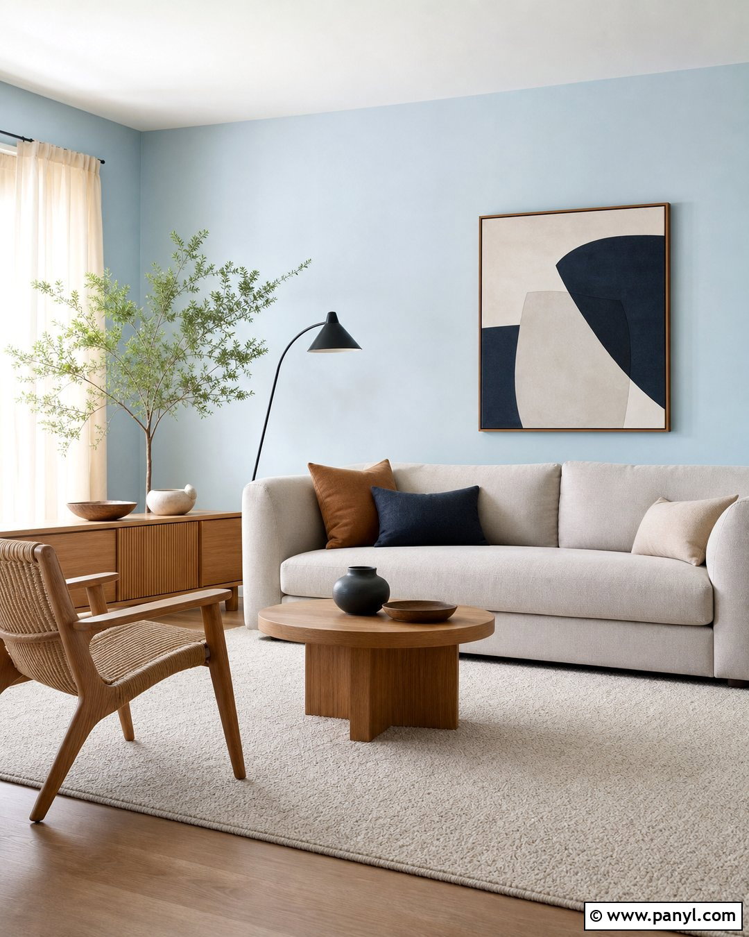 Pale Blue Walls With Minimalist Decor - 35 pale blue walls