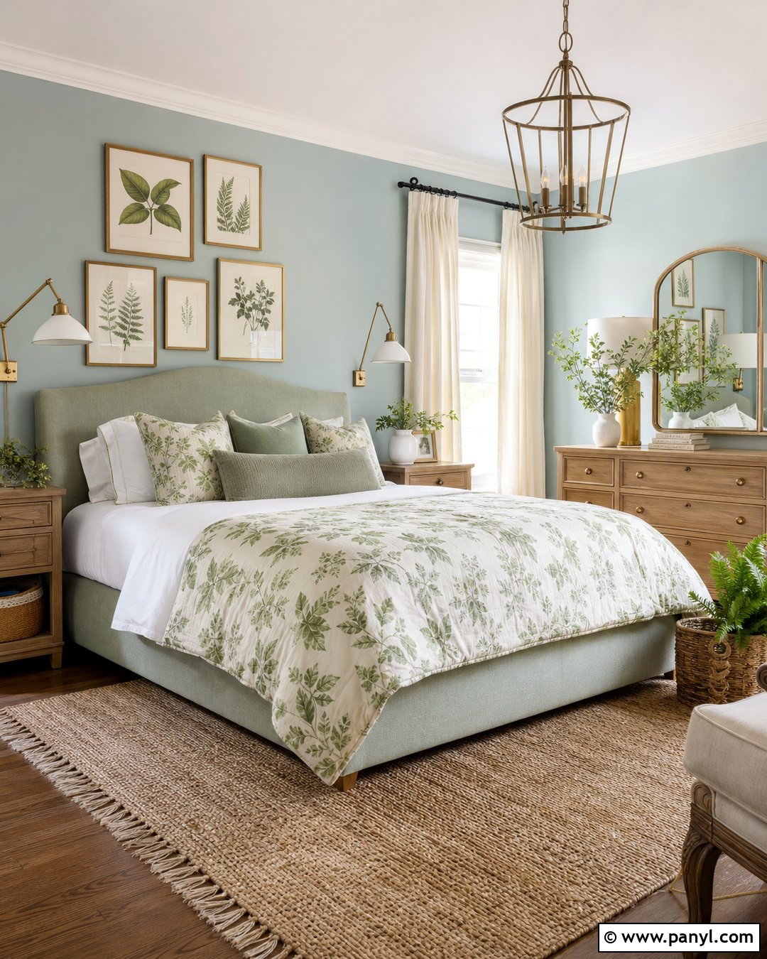 Pale Blue Walls With Sage Green - 35 pale blue walls