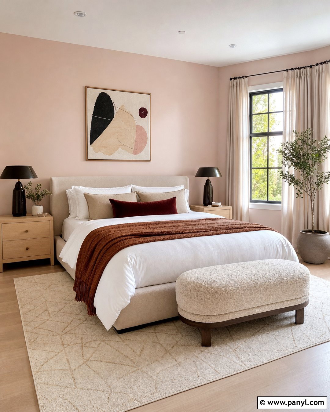 Pale Blush Walls With Light Maple Floors - 25 Wall Color Combination With Wooden Floor Ideas