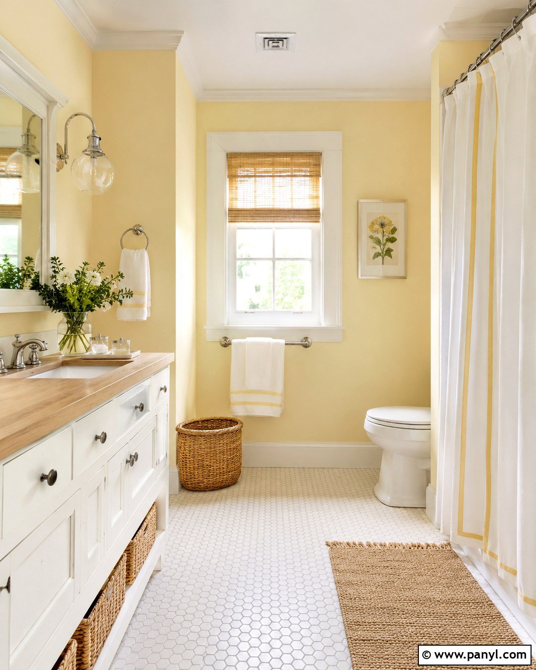 Pale Butter Yellow Bathroom - 20 Pale Bathroom Colors