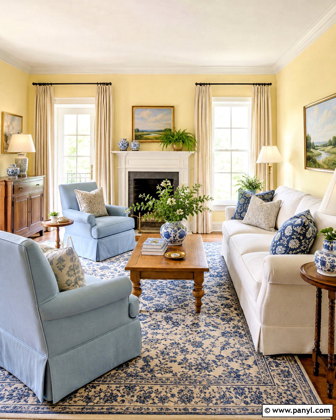 Pale Butter Yellow Living Room Walls - 20 light wall colors for living room ideas