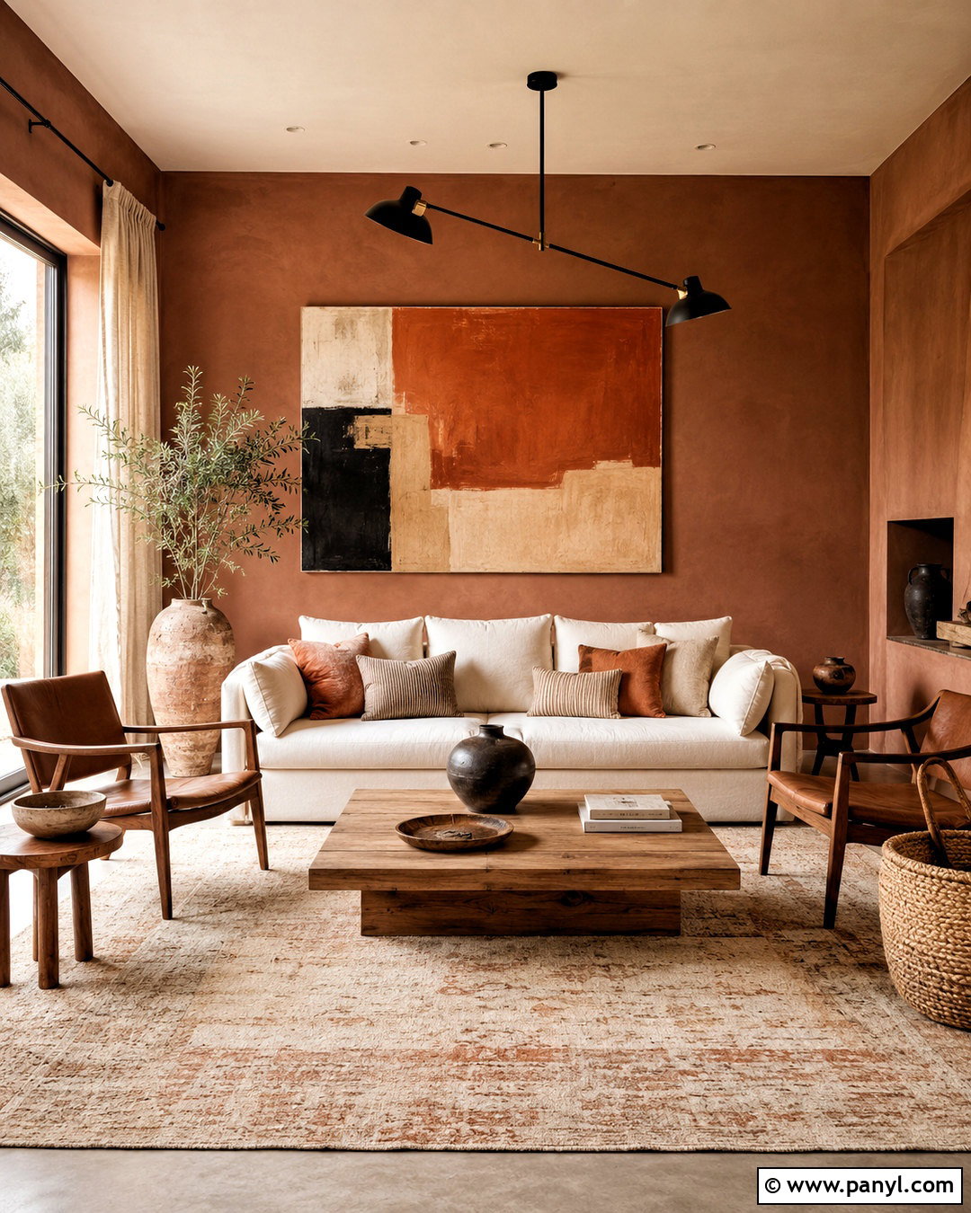 Pale Clay Living Room Background - 20 neutral color background ideas