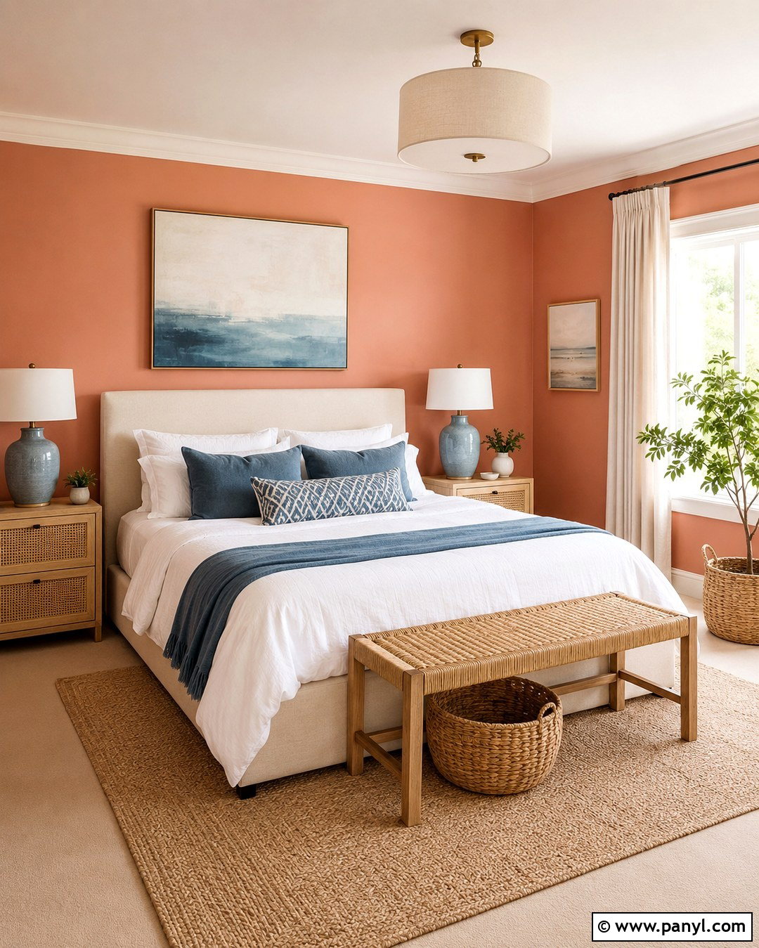 Pale Coral Room - 20 Cute Colours To Paint Your Room Ideas