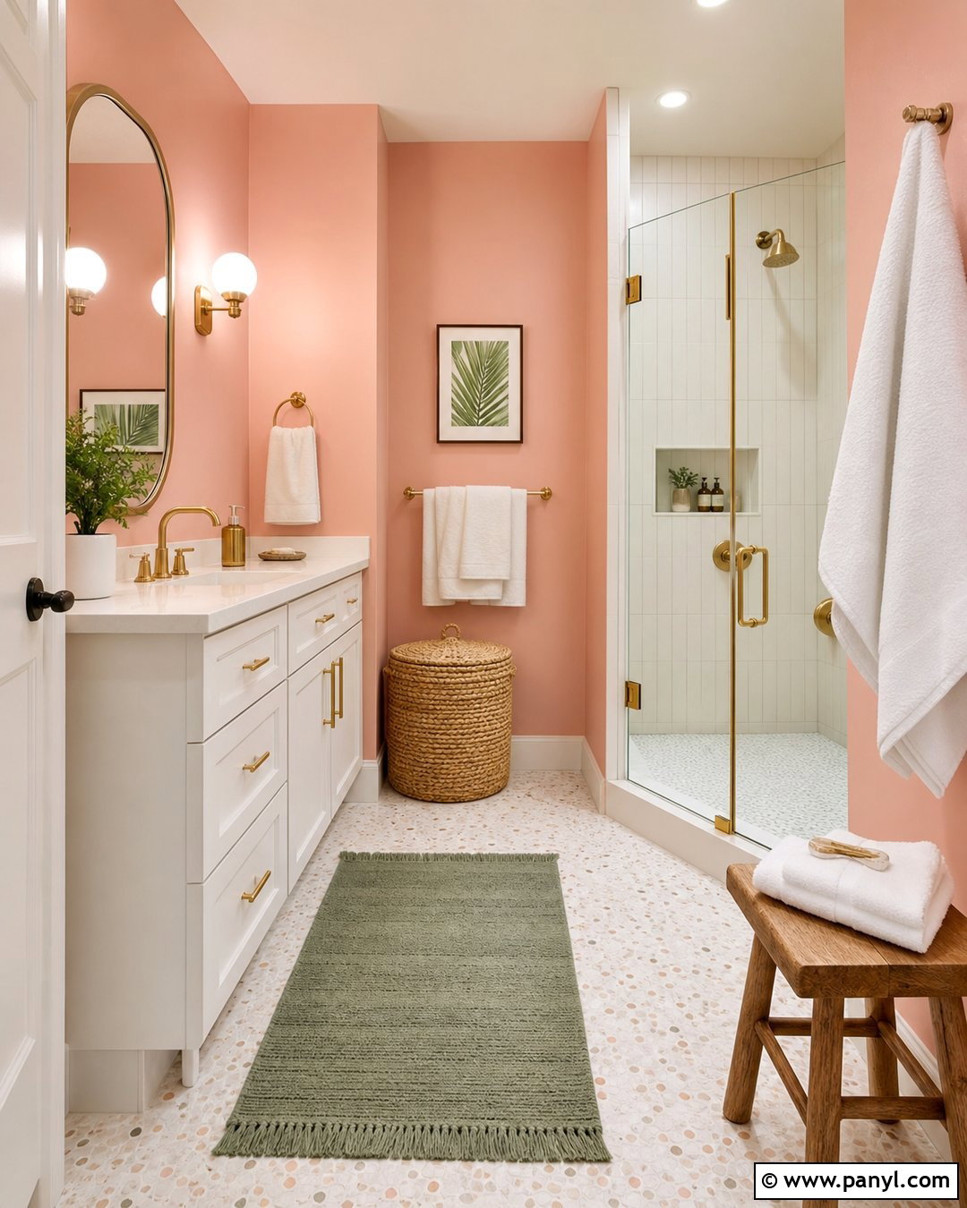 Pale Coral Walls - 35 light wall colors