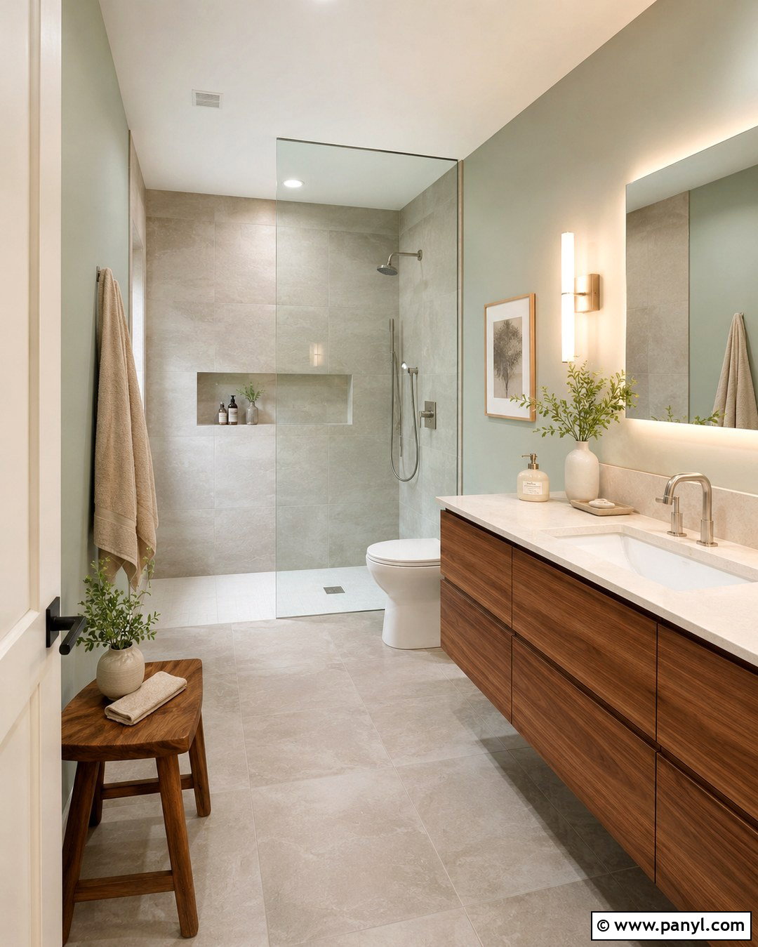 Pale Eucalyptus Bathroom - 20 Pale Bathroom Colors