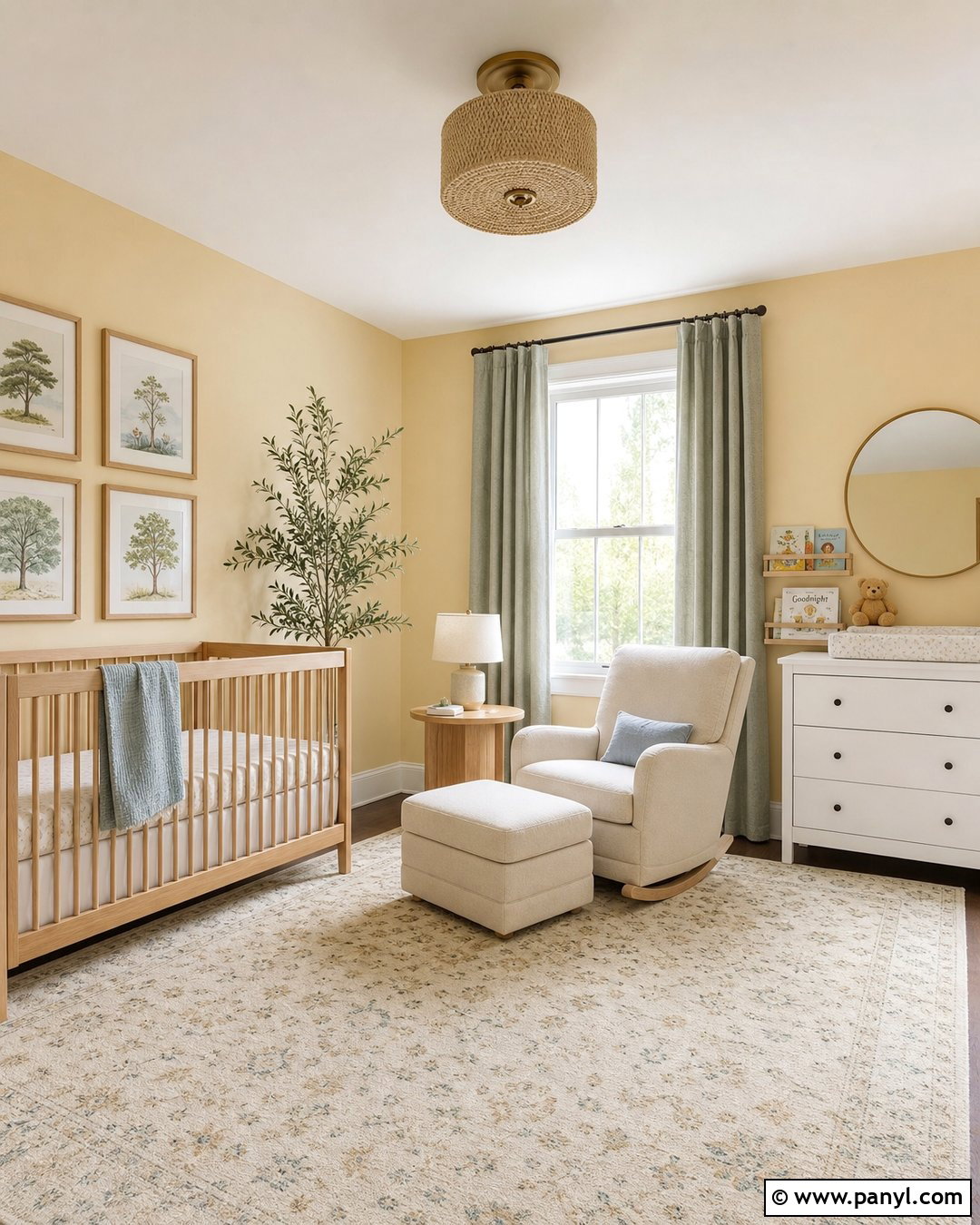 Pale Gold Nursery - 25 Gold Wall Color Ideas