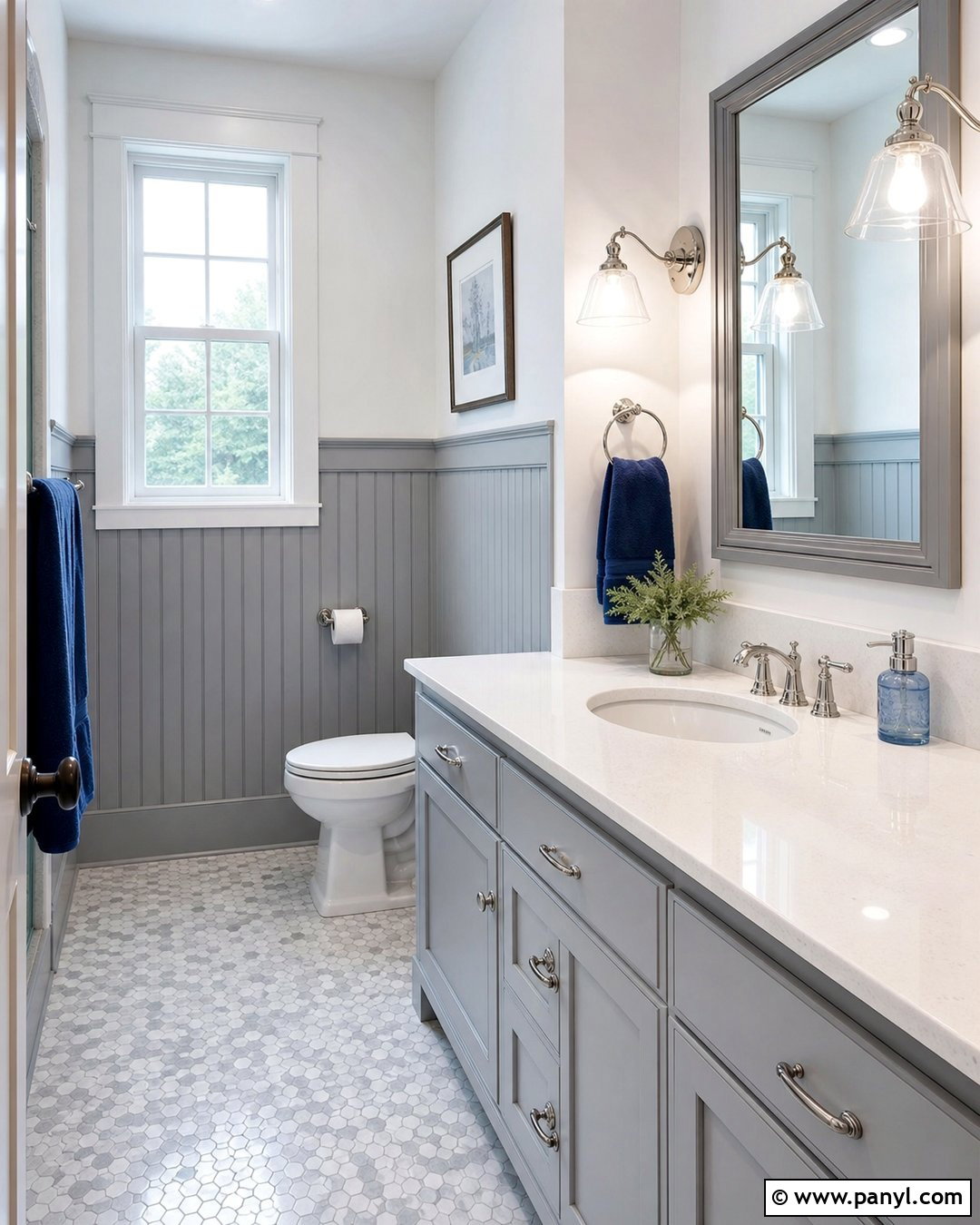Pale Gray Beadboard - 20 Beadboard Wall Paint Colors