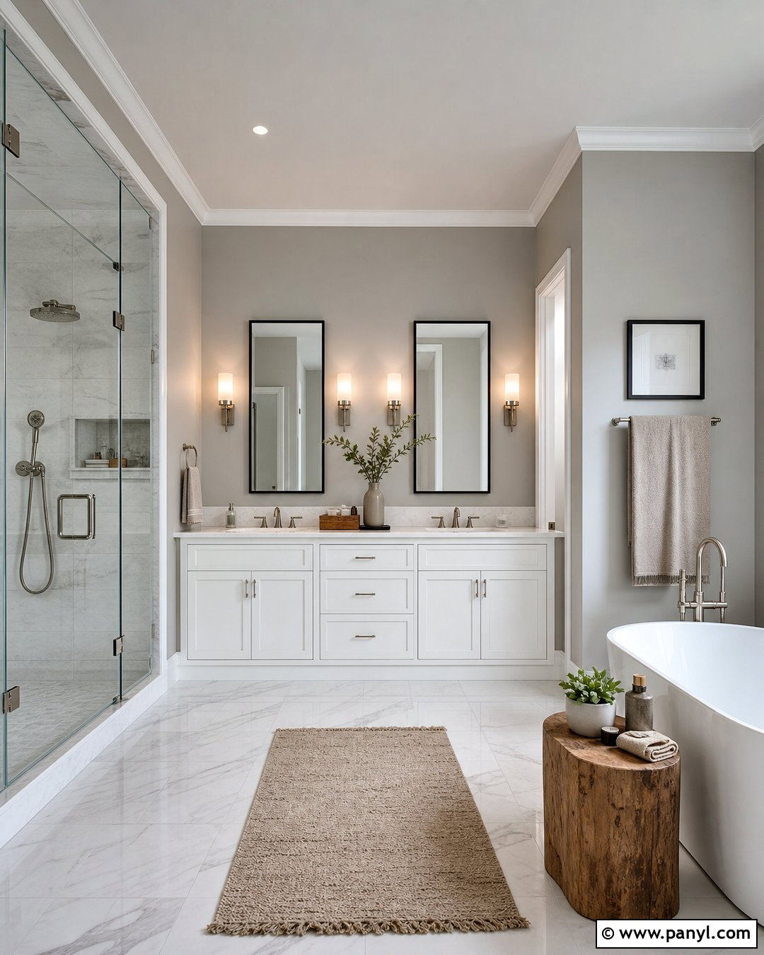 Pale Gray Master Bath Walls - 25 Master Bath Wall Color Ideas