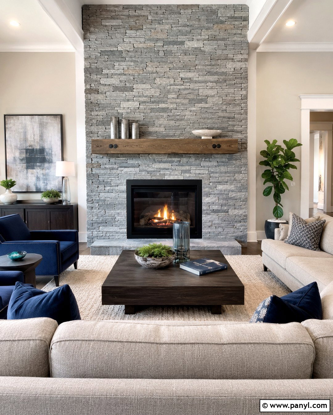 Pale Gray Stone Fireplace Accent Wall - 20 Stone Fireplace Accent Wall Paint Colors
