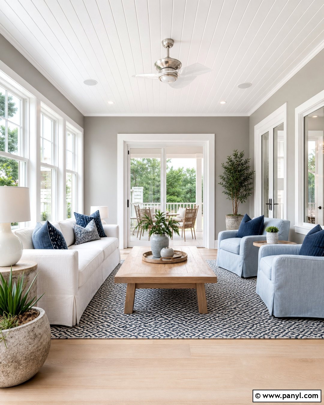 Pale Gray Sunroom Walls - 30 sunroom wall colors