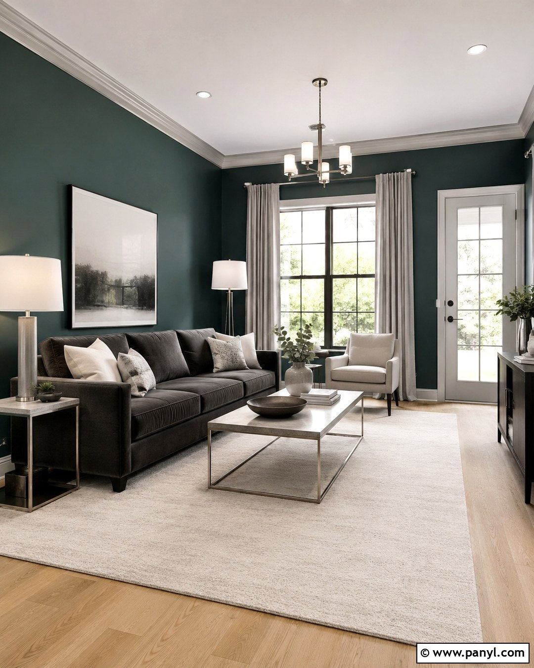 Pale Gray Trim - 20 Trim Color For Dark Green Walls