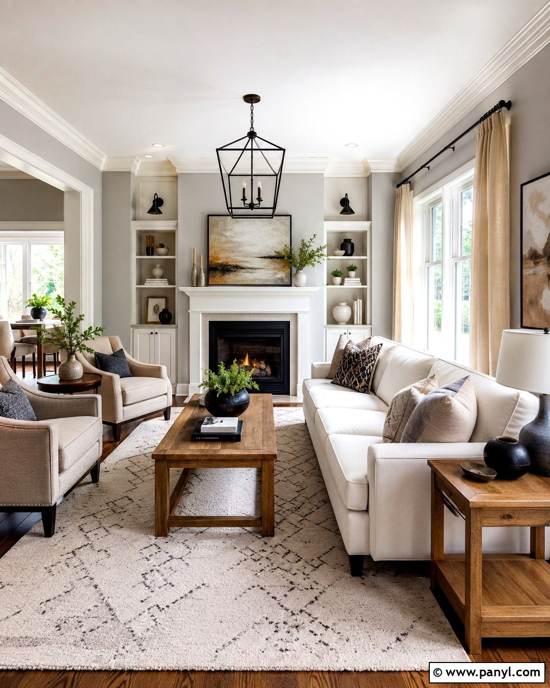 Pale Gray Walls With Cream Trim - 20 Cream Trim Wall Color Ideas