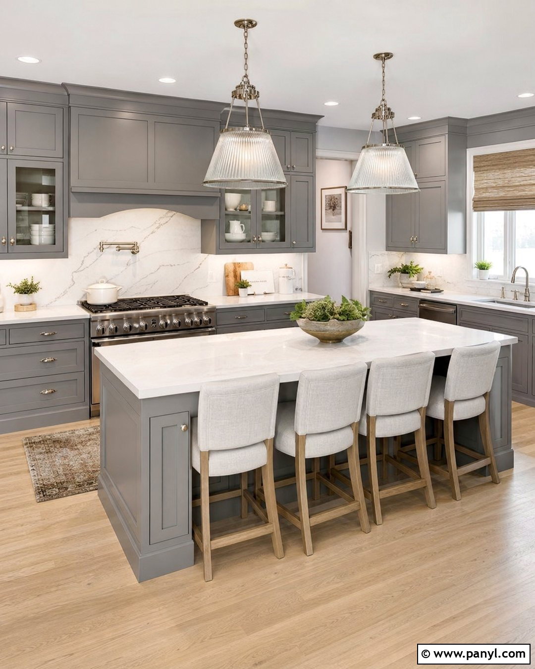 Pale Gray Walls With Gray Kitchen Cabinets - 30 Gray Kitchen Cabinets Wall Color Ideas