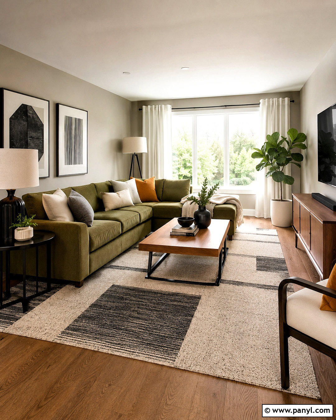 Pale Gray Walls With Olive Green Couch - 20 Wall Color For Olive Green Couch Ideas