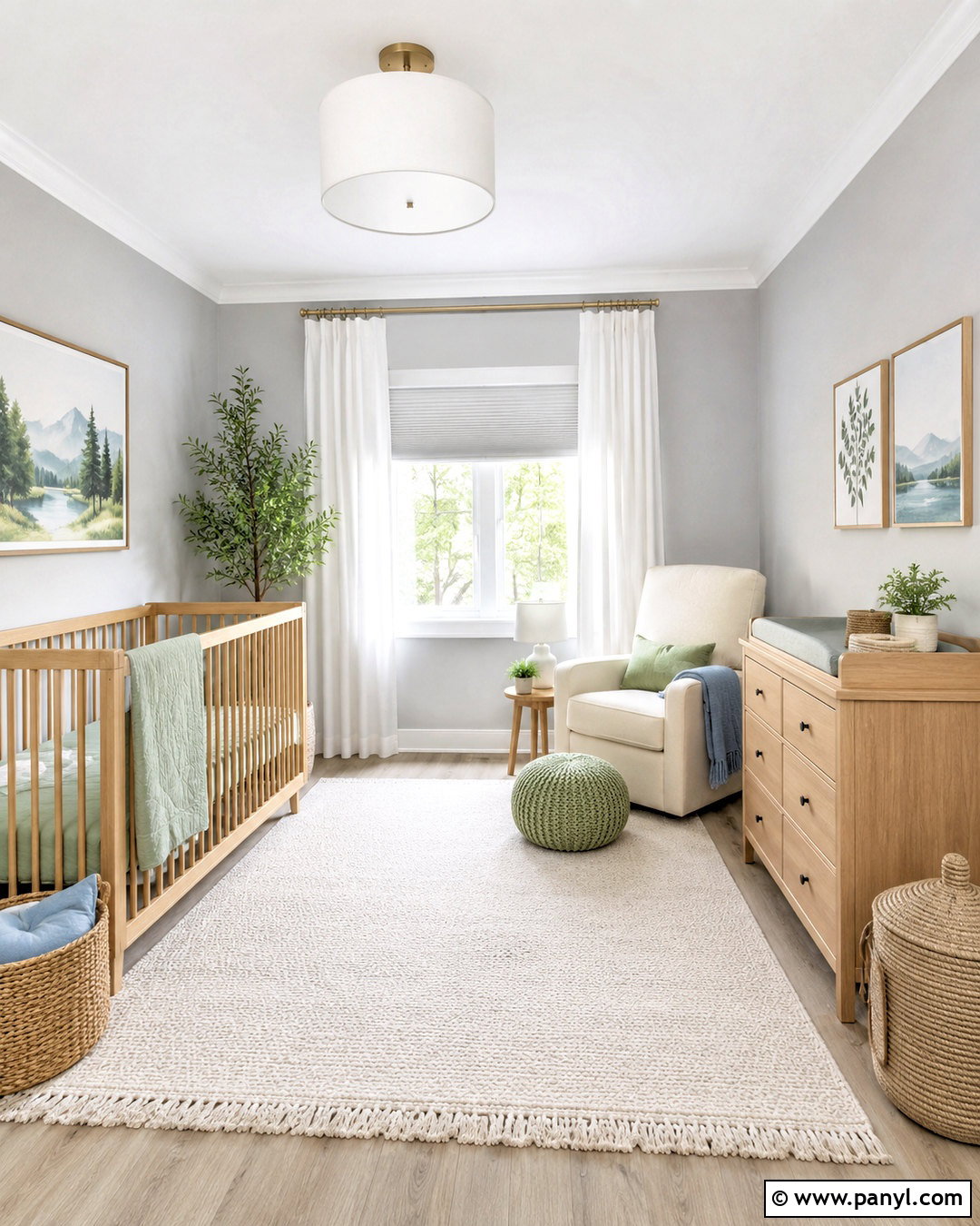 Pale Gray Walls With White Trim Nursery - 20 White Trim With Gray Walls