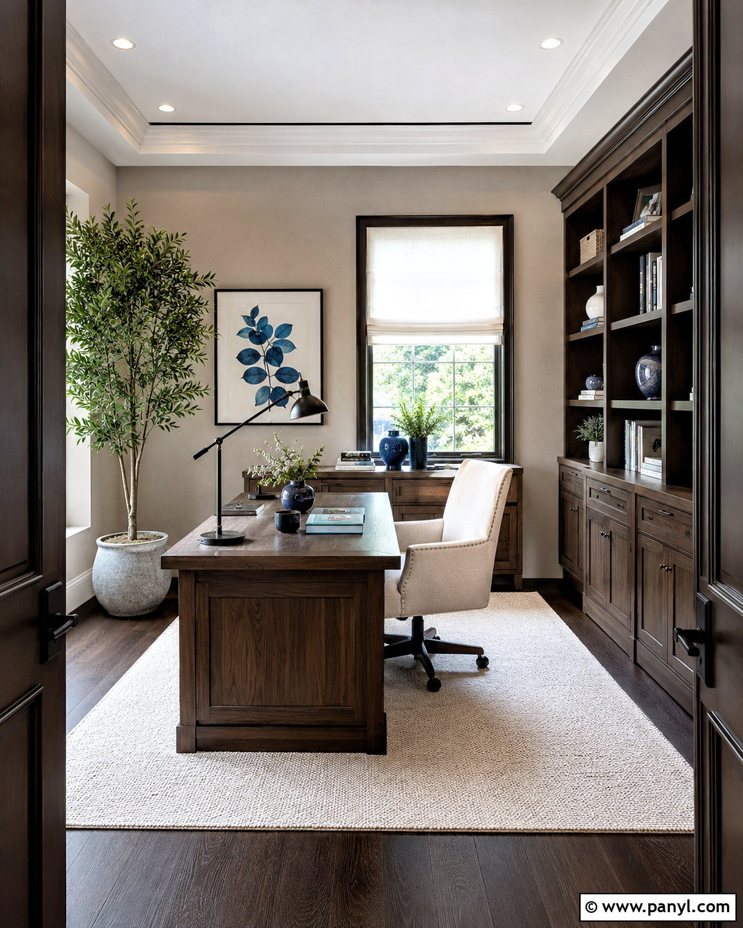 Pale Gray With Dark Wood - 20 paint colors that go with dark wood ideas